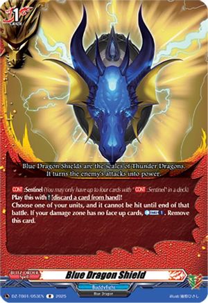 Blue Dragon Shield - DZ-TB01/053EN - Rare