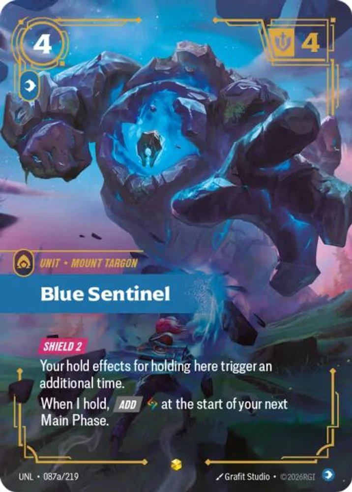 Blue Sentinel (Alternate Art) - 087a/219 - Showcase