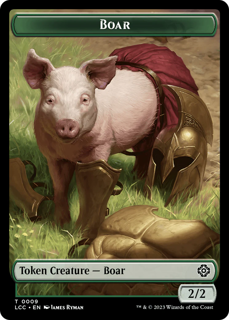 Boar // Merfolk (003) Token (TLCC)