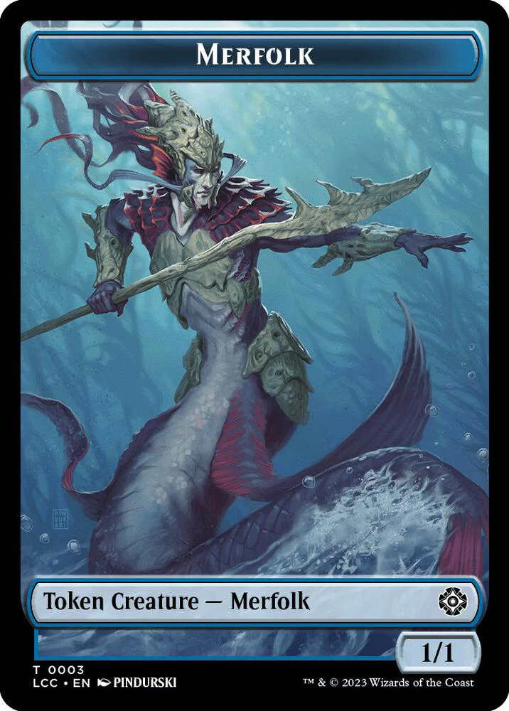 Boar // Merfolk (003) Token (TLCC) - Image 2