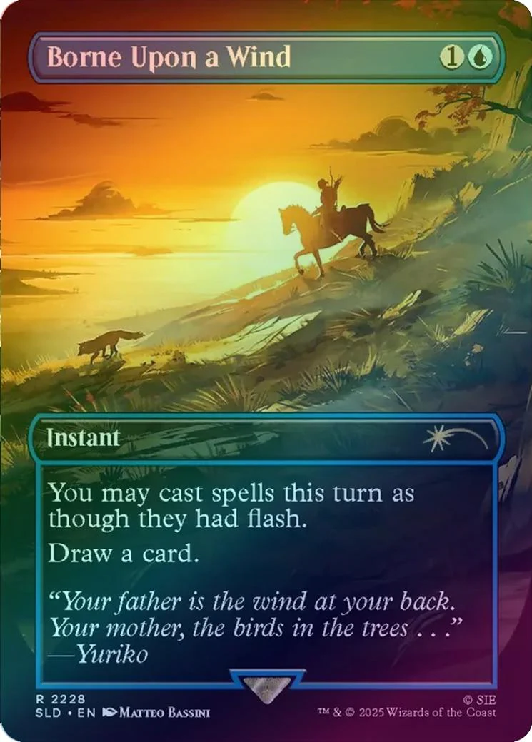 Borne Upon a Wind - Ghost of Tsushima (Rainbow Foil) (SLD)