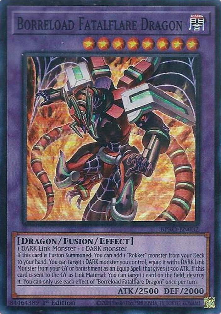 Borreload Fatalflare Dragon - BPRO-EN032 - Super Rare - 1st Edition