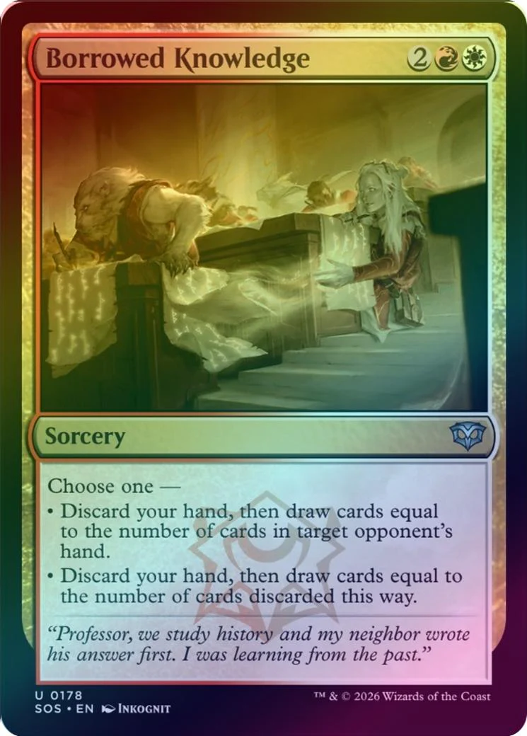 Borrowed Knowledge (Foil) (SOS)