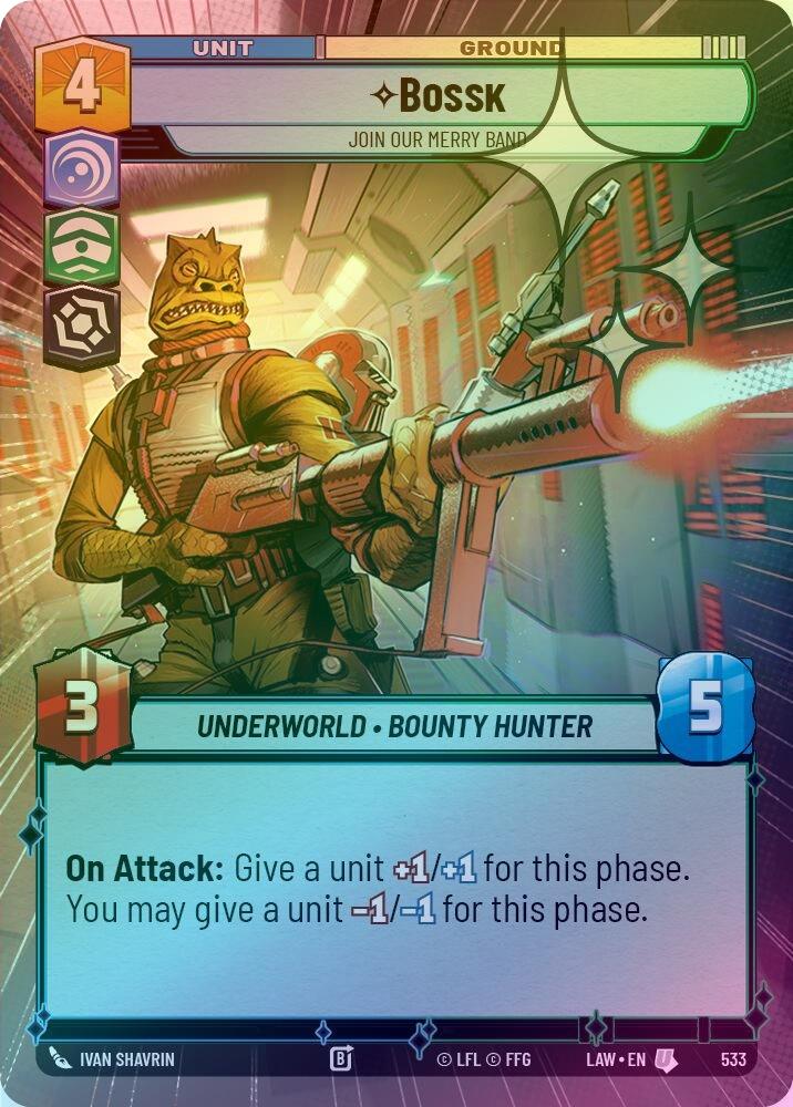 Bossk - Join Our Merry Band (Hyperspace Foil) - 533 - Uncommon (Foil)