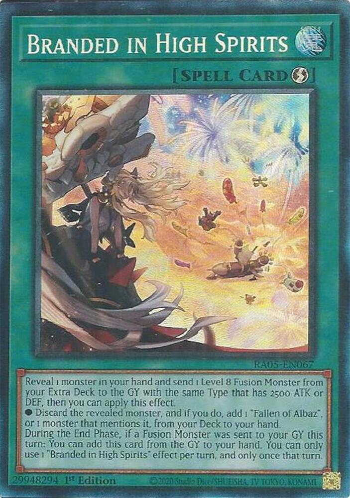 Branded in High Spirits (PCR) - RA05-EN067 - Prismatic Collector's Rare - 1st Edition