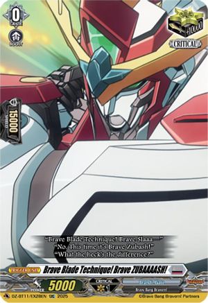Brave Blade Technique! Brave ZUBAAAASH! - DZ-BT11/EX28EN - Extra Common