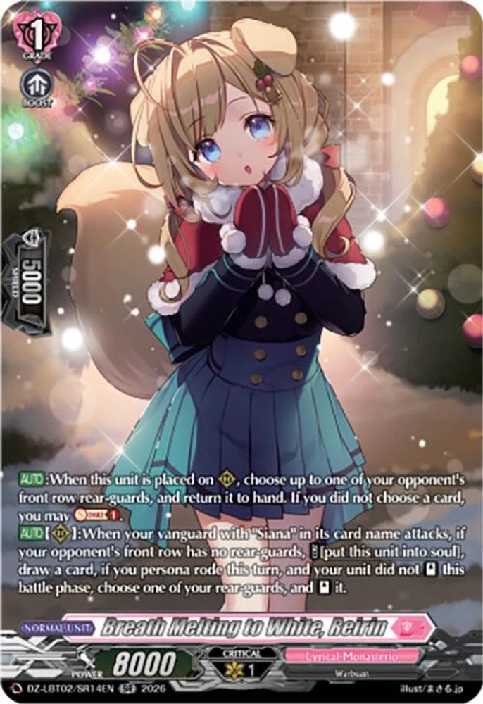 Breath Melting to White, Reirin (SR) - DZ-LBT02/SR14EN - Silver Rare
