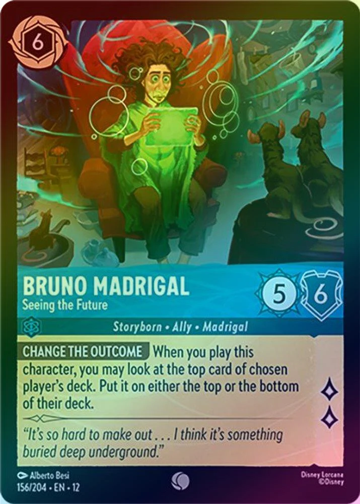 Bruno Madrigal (Seeing the Future) - 156/204 - Common (Foil)