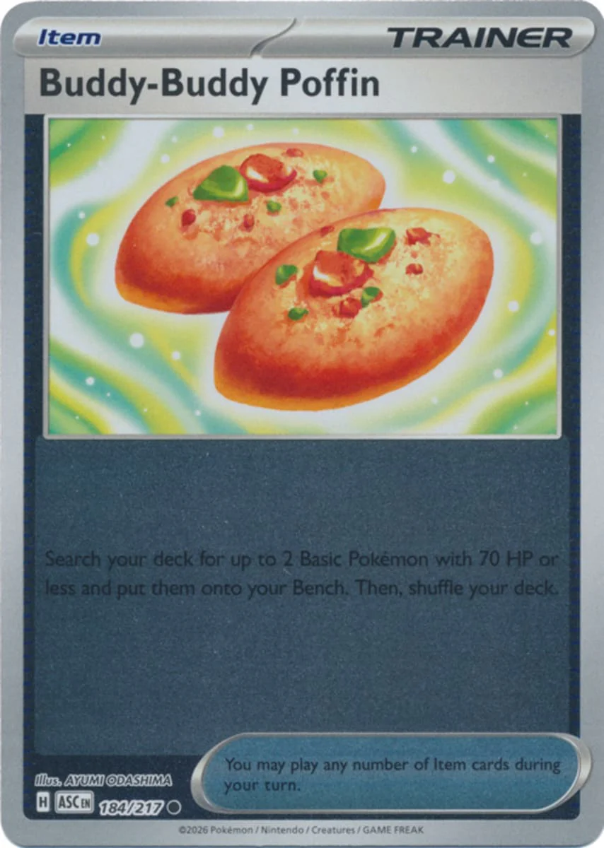 Buddy-Buddy Poffin - 184/217 - Common - Reverse Holo