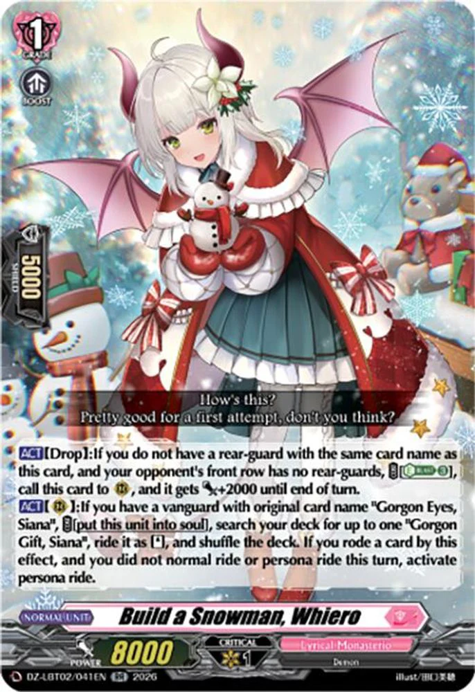 Build a Snowman, Whiero - DZ-LBT02/041EN - Double Rare