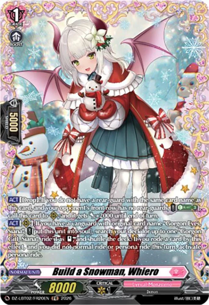 Build a Snowman, Whiero (FR) - DZ-LBT02/FR20EN - Frame Rare