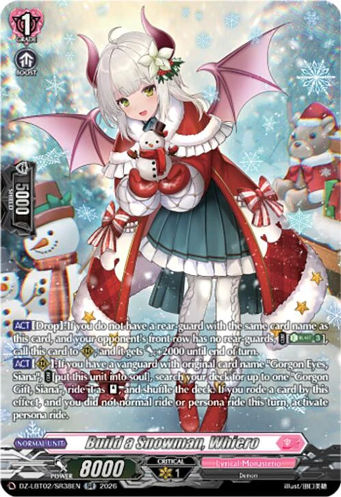 Build a Snowman, Whiero (SR) - DZ-LBT02/SR38EN - Silver Rare