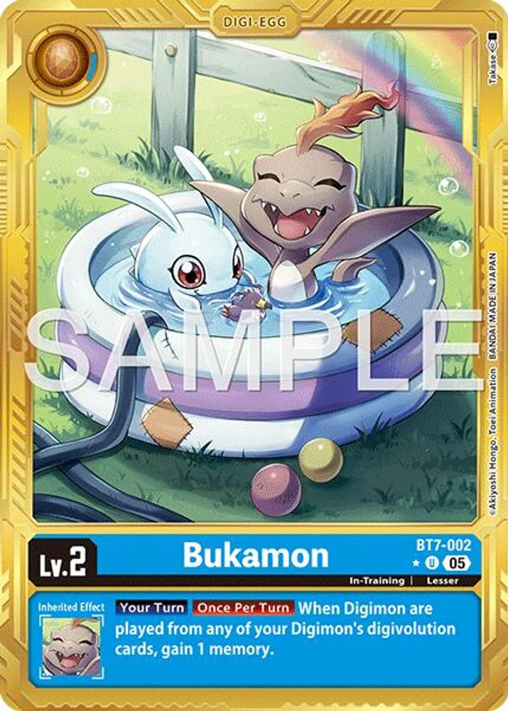 Bukamon (Gold Border) - BT7-002 - Uncommon