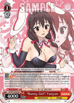 "Bunny Girl" Yunyun - KS/W75-E034 - Double Rare