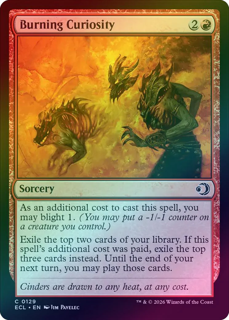 Burning Curiosity (Foil) (ECL)