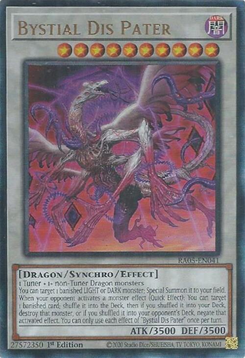 Bystial Dis Pater (PUR) - RA05-EN041 - Prismatic Ultimate Rare - 1st Edition