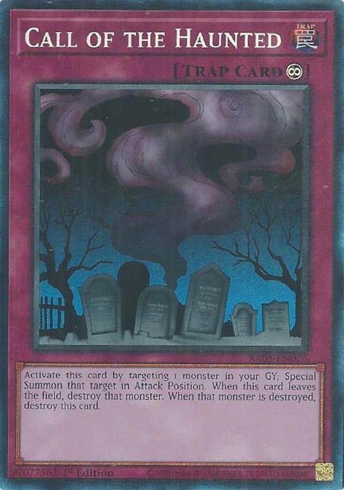 Call of the Haunted (PCR) - RA05-EN076 - Prismatic Collector's Rare - 1st Edition
