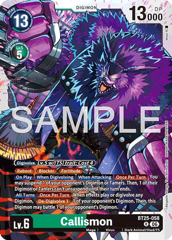 Callismon - BT25-058 - Rare