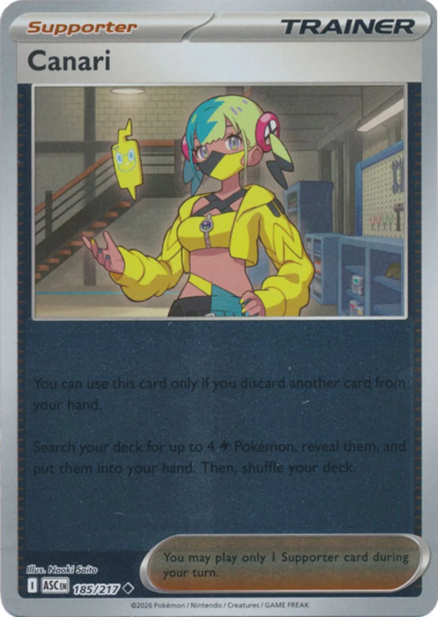Canari - 185/217 - Uncommon - Reverse Holo