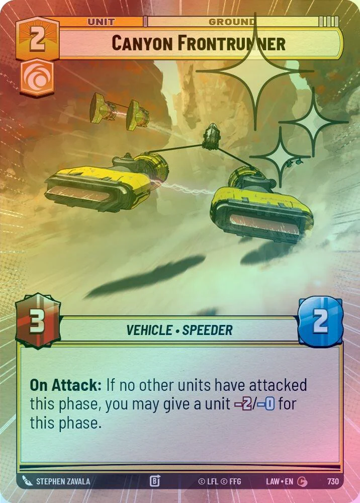 Canyon Frontrunner (Hyperspace Foil) - 730 - Common (Foil)