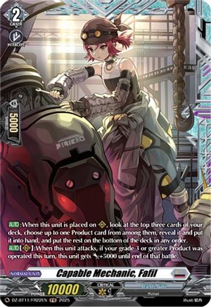 Capable Mechanic, Fafil (FR) - DZ-BT11/FR22EN - Frame Rare