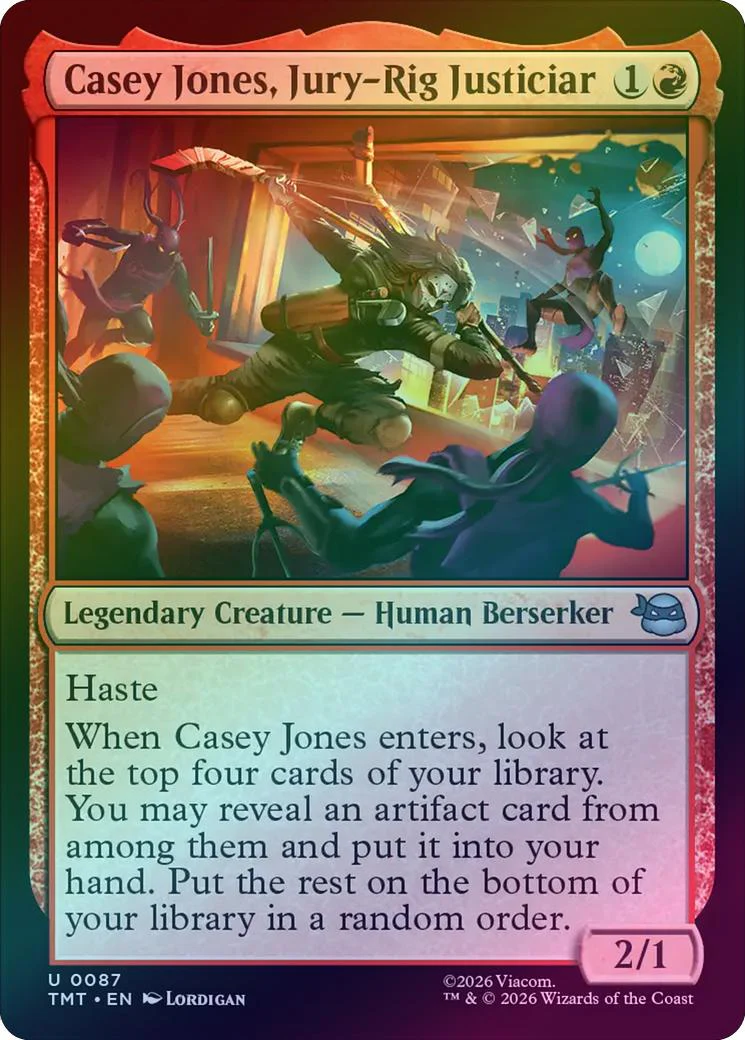 Casey Jones, Jury-Rig Justiciar (Foil) (TMT)