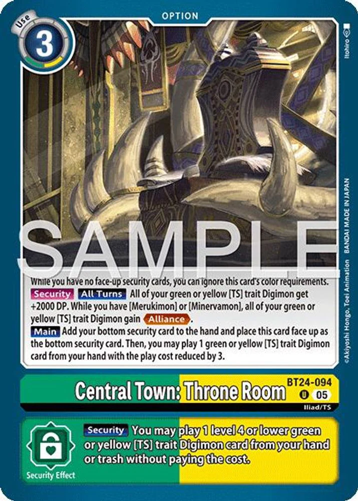 Central Town: Throne Room - BT24-094 - Uncommon