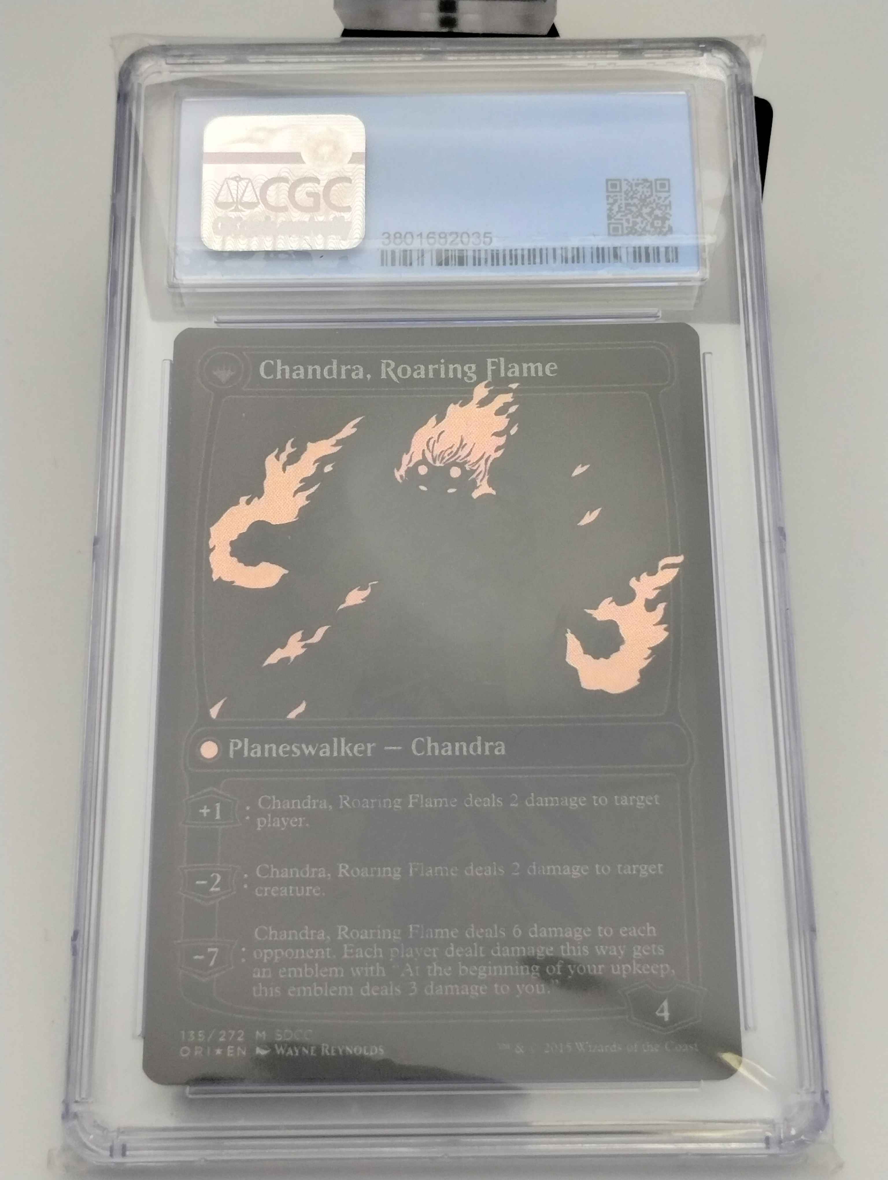 Chandra, Fire of Kaladesh //Chandra, Roaring Flame - San Diego Comic-Con 2015 - CGC Graded 9.5 - Image 2