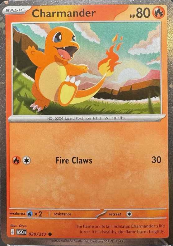 Charmander - 020/217 - Common (Cosmos Holo)