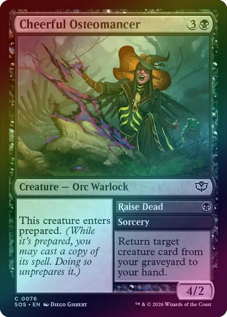 Cheerful Osteomancer // Raise Dead (Foil) (SOS)