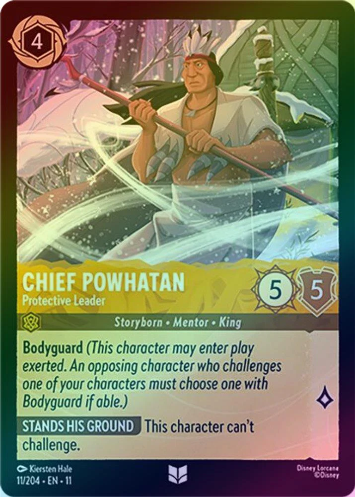 Chief Powhatan (Protective Leader) - 11/204 - Uncommon (Foil)
