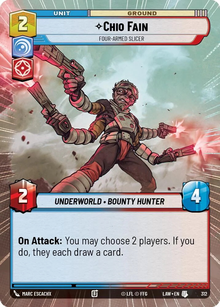 Chio Fain - Four-Armed Slicer (Hyperspace) - 312 - Uncommon