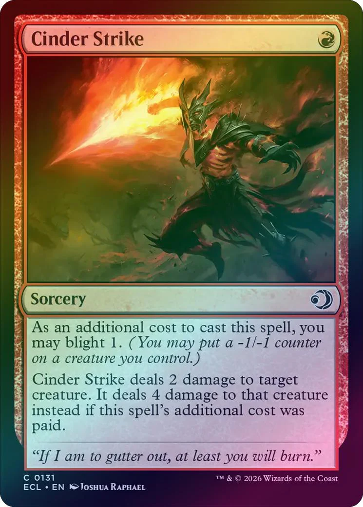 Cinder Strike (Foil) (ECL)