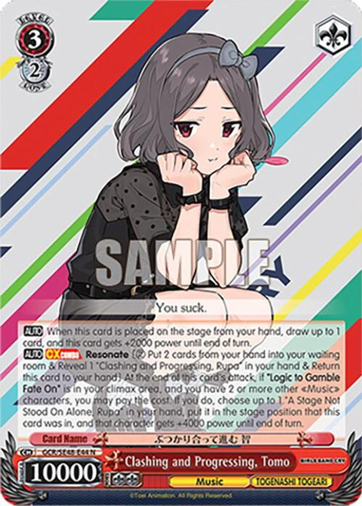 Clashing and Progressing, Tomo - GCR/SE48-E44N - Normal