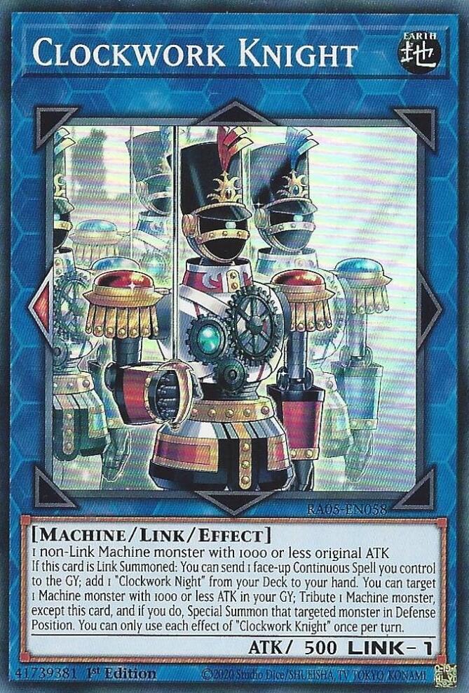Clockwork Knight - RA05-EN058 - Super Rare - 1st Edition