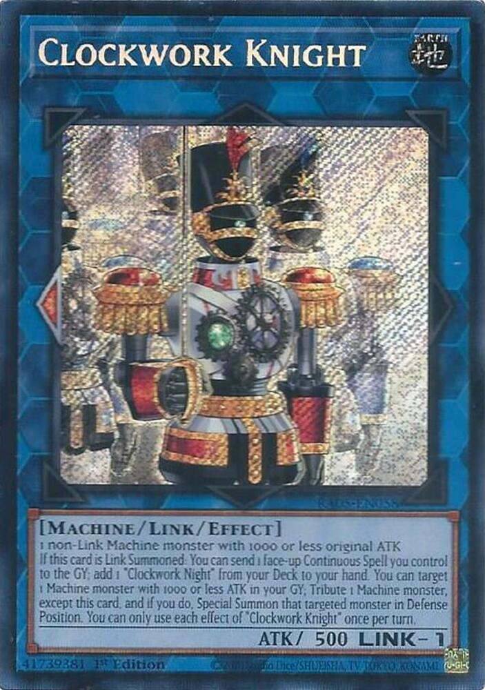 Clockwork Knight (Secret Rare) - RA05-EN058 - Secret Rare - 1st Edition