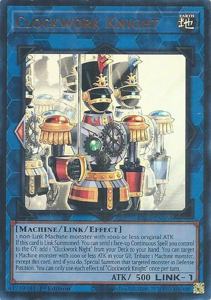 Clockwork Knight (Ultra Rare) - RA05-EN058 - Ultra Rare - 1st Edition