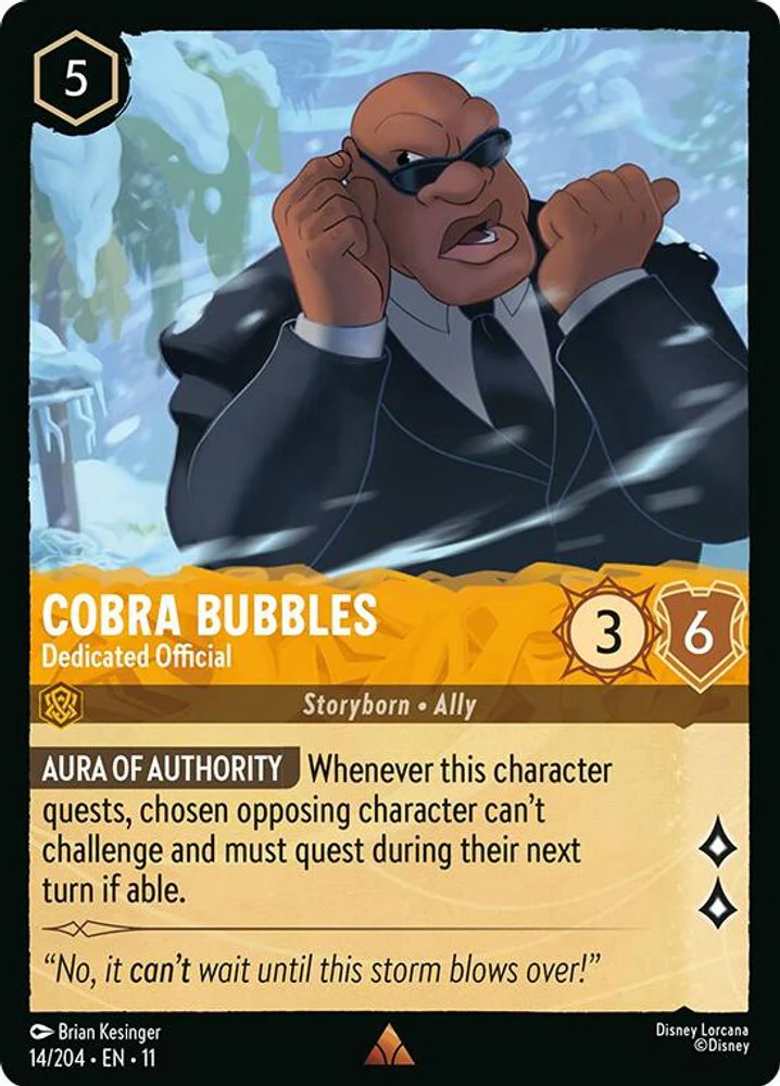 Cobra Bubbles (Dedicated Official) - 14/204 - Rare