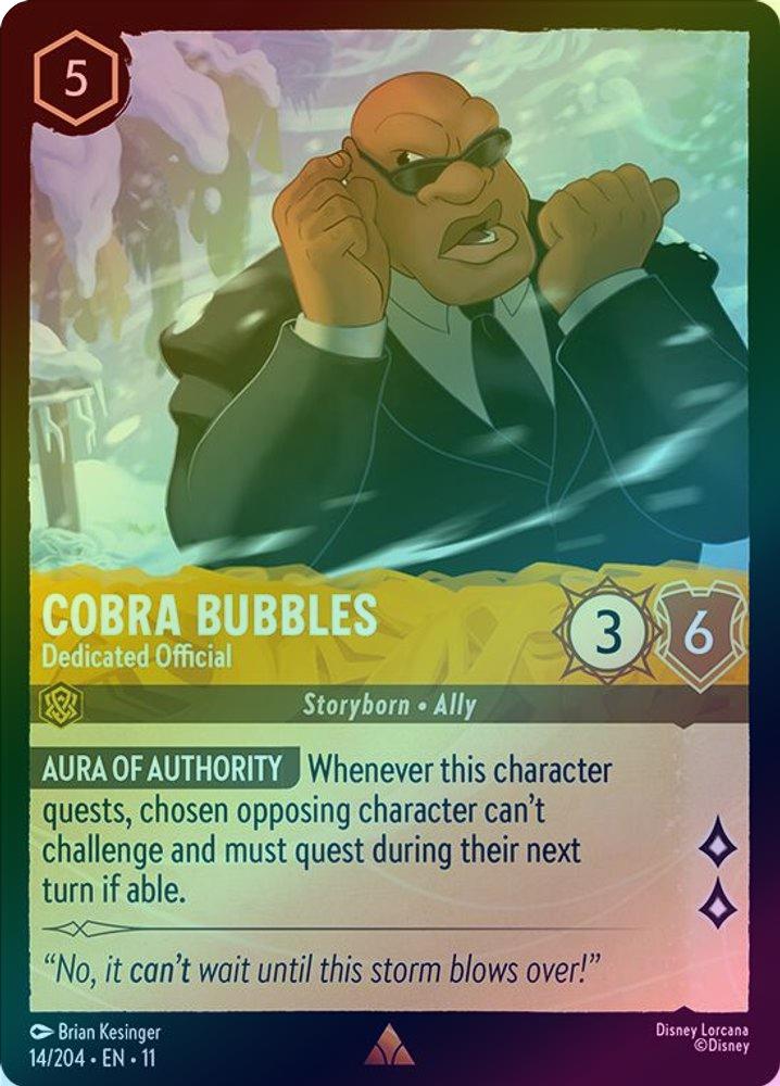 Cobra Bubbles (Dedicated Official) - 14/204 - Rare (Foil)