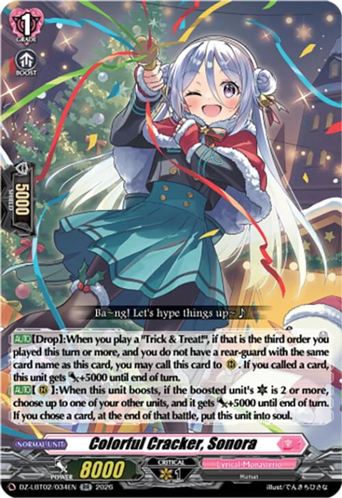 Colorful Cracker, Sonora - DZ-LBT02/034EN - Double Rare