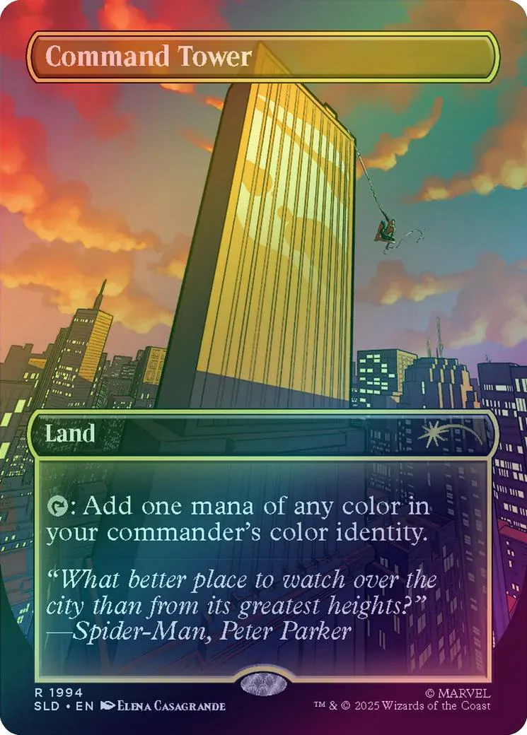 Command Tower - Marvel's Spider-Man: Heroic Deeds (Rainbow Foil) (SLD)