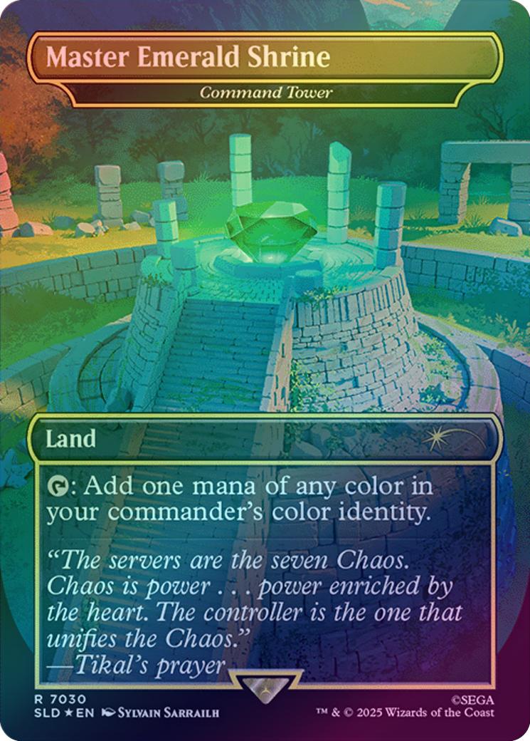 Master Emerald Shrine // Command Tower  - Secret Lair x Sonic (Rainbow Foil) (SLD)