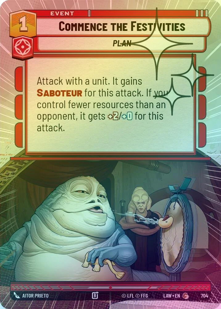Commence the Festivities (Hyperspace Foil) - 704 - Common (Foil)