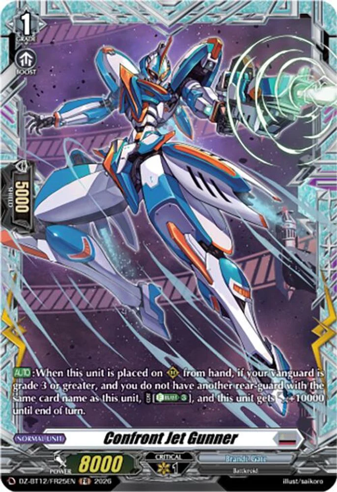 Confront Jet Gunner (FR) - DZ-BT12/FR25EN - Frame Rare