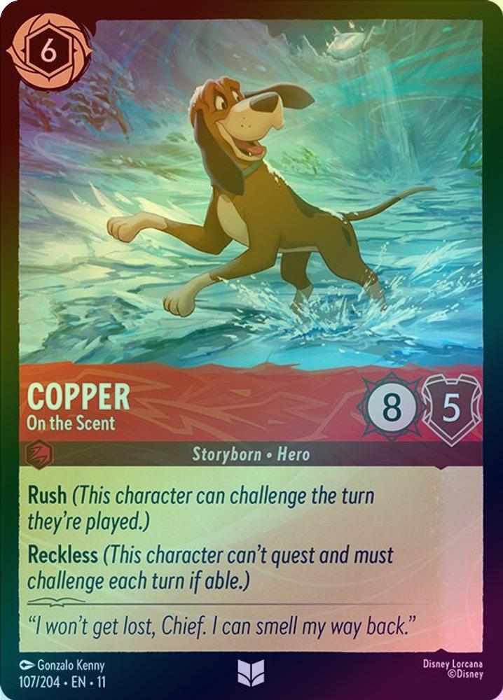 Copper (On the Scent) - 107/204 - Uncommon (Foil)