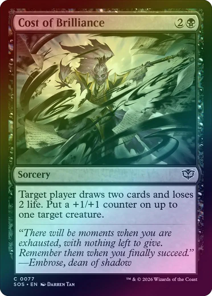 Cost of Brilliance (Foil) (SOS)