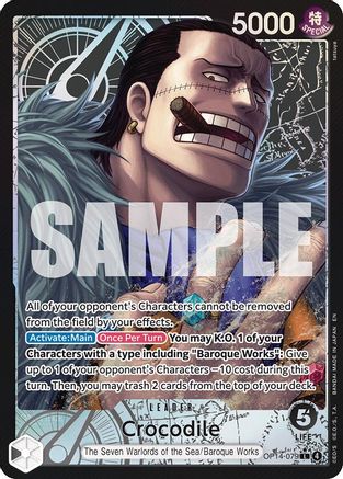 Crocodile - OP14-079 (Alternate Art) - OP14-079 - Leader