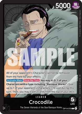 Crocodile - OP14-079 - OP14-079 - Leader
