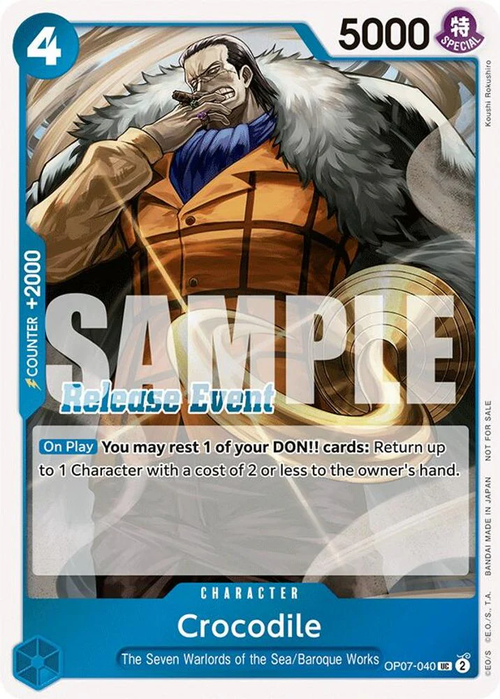 Crocodile (ST15 - ST20 Release Event Winner Pack) - OP07-040 - Uncommon