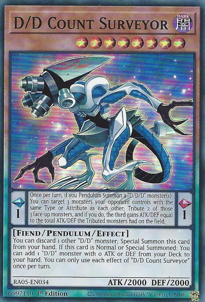 D/D Count Surveyor - RA05-EN034 - Super Rare - 1st Edition